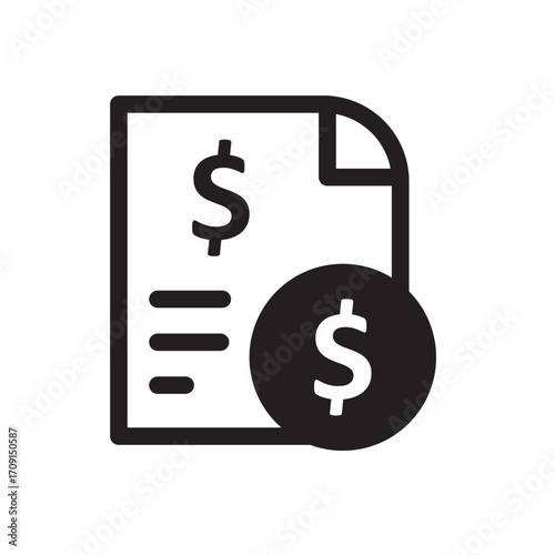 Salary Agreement Line Icon of Employment Contracts Icon Set