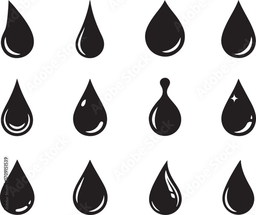 Blood Icon silhouette vector