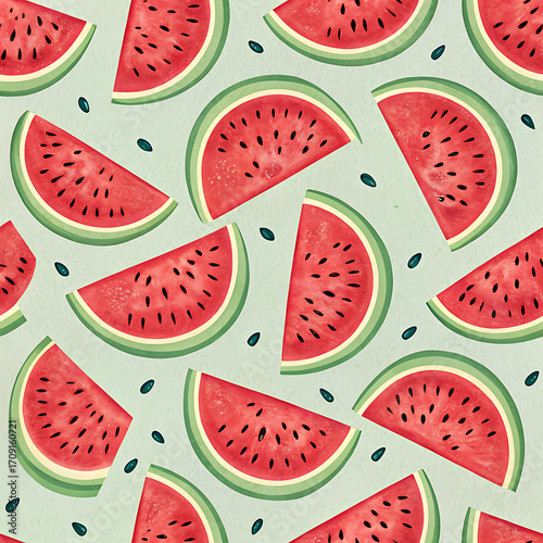 seamless pattern with Watermelon