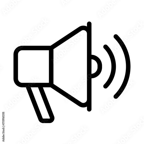 Public Alert Line Icon of Disaster Response Icon Set