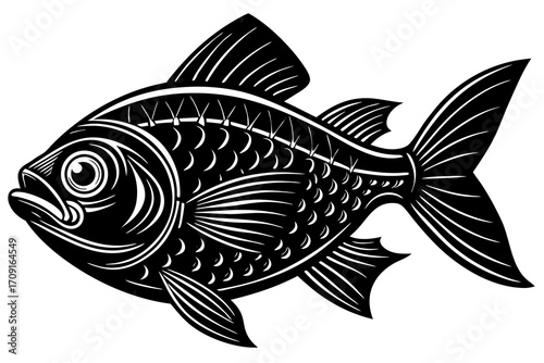 fish on a white background