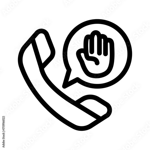 Crisis Hotline Line Icon of Therapy and Counseling Icon Set