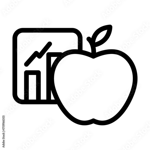 Nutrition and Diet Line Icon of Dietary Supplements Icon Set