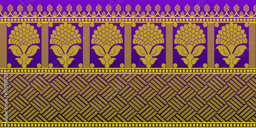 beautiful graphic saree design and this sari design is in Indian style which is for textile fashion industry and it can be used as wallpaper backdrop and website bg this style is originated in india 