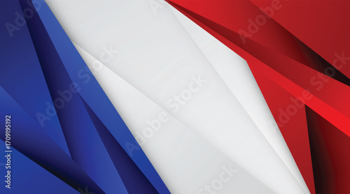 Modern abstract background red, blue and white gradient color. vector graphic.