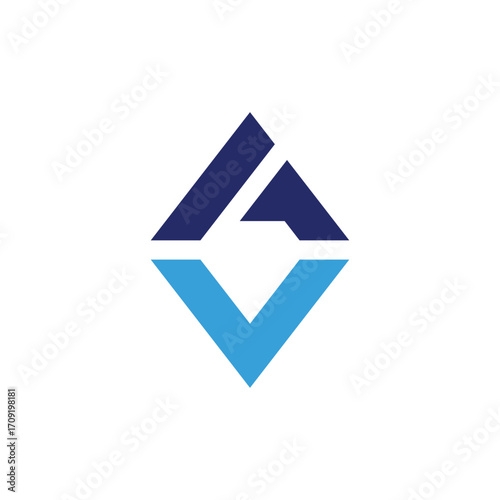 Free Download Abstract GV or AV Letter Logo - GFXLoad