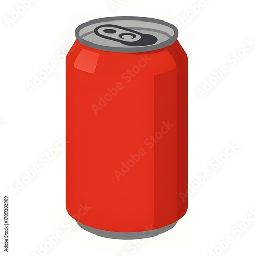 red soda can