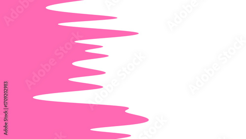 Dynamic pink wavy abstract pattern on a clean white background. Ideal for modern graphic design, presentations, or contemporary branding.