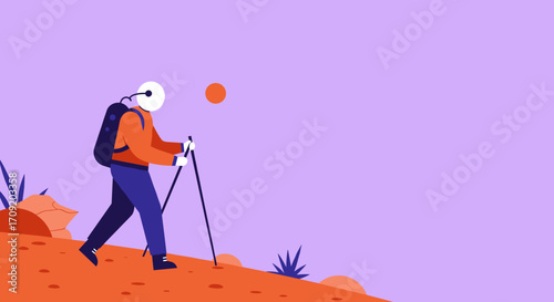 A person enjoys the thrill of parachuting, descending calmly through a blue sky with soft clouds. Represents adventure, freedom, and extreme sports.
