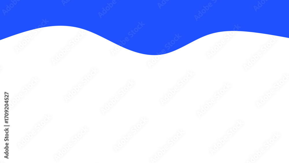 Naklejka premium Smooth blue wave over a bright white background, offering a versatile, clean graphic resource for modern design projects or branding.