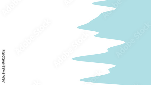 Clean, minimalist light blue wavy abstract background with ample white space for text or graphics, conveying calm and fluidity.