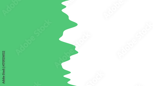 Vibrant green fluid wave graphic on a clean white background. Perfect for fresh design, banners, and modern branding projects.