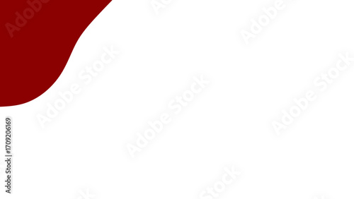 Abstract red curve on a clean white background, creating a modern, minimalist design. Ideal for templates, presentations, web elements, or corporate branding.