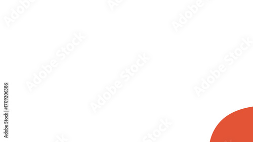 Minimalist white background with a vibrant orange-red curve in the corner. Ideal for clean designs, text overlays, or modern presentations.