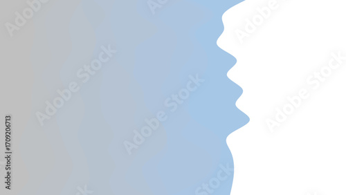 Abstract wavy blue and gray gradient with clean white space, ideal for modern backgrounds, presentations, and clean design concepts.