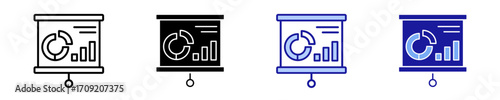 Business Analyst  Icon Set Multiple Style Collection