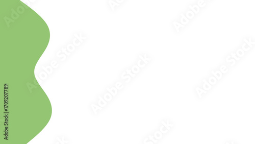 Abstract light green wavy shape on a clean white background, ideal for modern graphic design, minimalist websites, or simple presentations.
