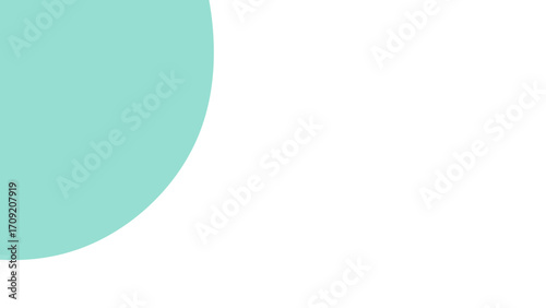 Minimalist graphic design featuring a soft teal curved shape on a clean white background, ideal for modern branding, presentations, or website elements.