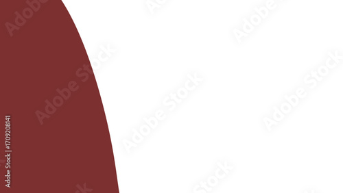 Elegant curved burgundy graphic on a pristine white background, perfect for contemporary design, headers, banners, or as a sophisticated texture.
