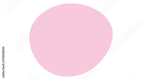 Abstract light pink blob shape on a clean white background, perfect for minimalist designs, graphic resources, or a modern backdrop.