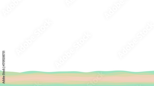 Abstract pastel color layers form a gentle, undulating landscape or fluid design element. Perfect for clean, modern, and serene graphic compositions.