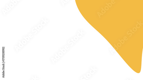 Modern minimalist design: soft mustard yellow curve on a clean white background. Versatile graphic element for branding, presentations, or website layouts.