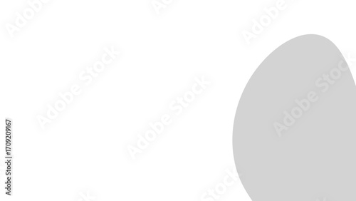 Simple white background with an elegant, curving light grey form, offering ample negative space for design and content.