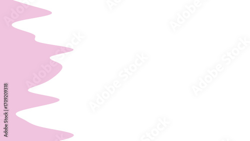 Soft pink wavy abstract shape on a clean white background, creating a gentle and modern graphic design element. Perfect for feminine branding, beauty, or minimalist projects.