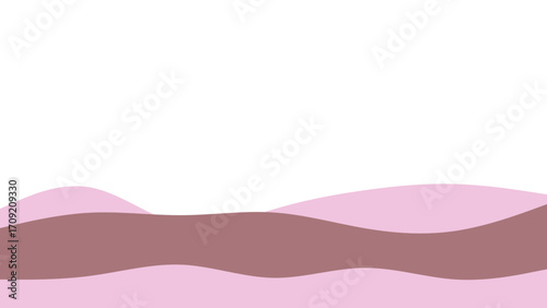Abstract wavy pattern in soft pink and brown tones, ideal for minimalist backgrounds, graphic design, banners, or soothing digital projects.