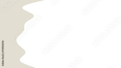 Smooth, organic beige curve on a bright white background, creating a serene, minimalist backdrop for web design, presentations, or branding.