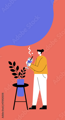 Senior Black woman working remotely on her laptop from a comfortable sofa, embodying modern digital lifestyle and home productivity.