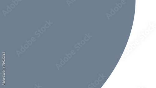 Clean abstract graphic with a muted blue-grey curve on a white background, offering a minimalist and modern design element for various projects.