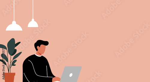 Senior Black woman working remotely on laptop from the comfort of her home. Embracing modern technology and a flexible lifestyle.