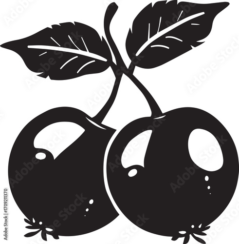 Quince fruit icon clean simple