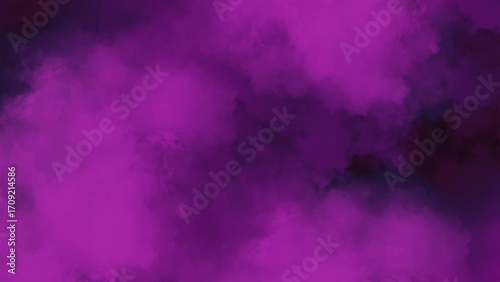 A dark and moody abstract background of swirling purple and black clouds,  deep purple smoke and cloud-like patterns provides a unique.