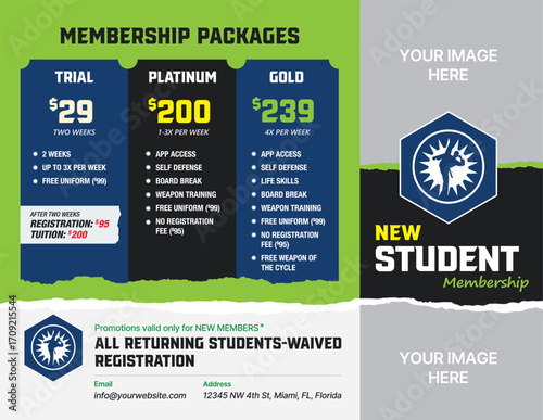 Martial Arts Membership Flyer Template, Martial Arts Gym Flyer, Karate Taekwondo Training Flyer, Fitness Combat Sports Gym Flyer Design, Editable Martial Arts Promotion Template for Gyms and Dojos.