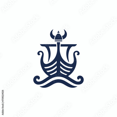 Viking ship logo