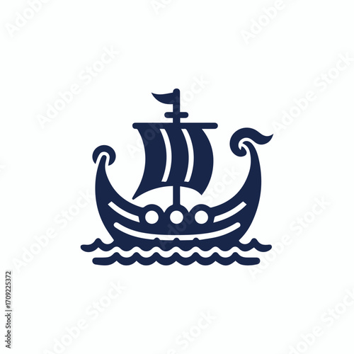 Viking ship logo