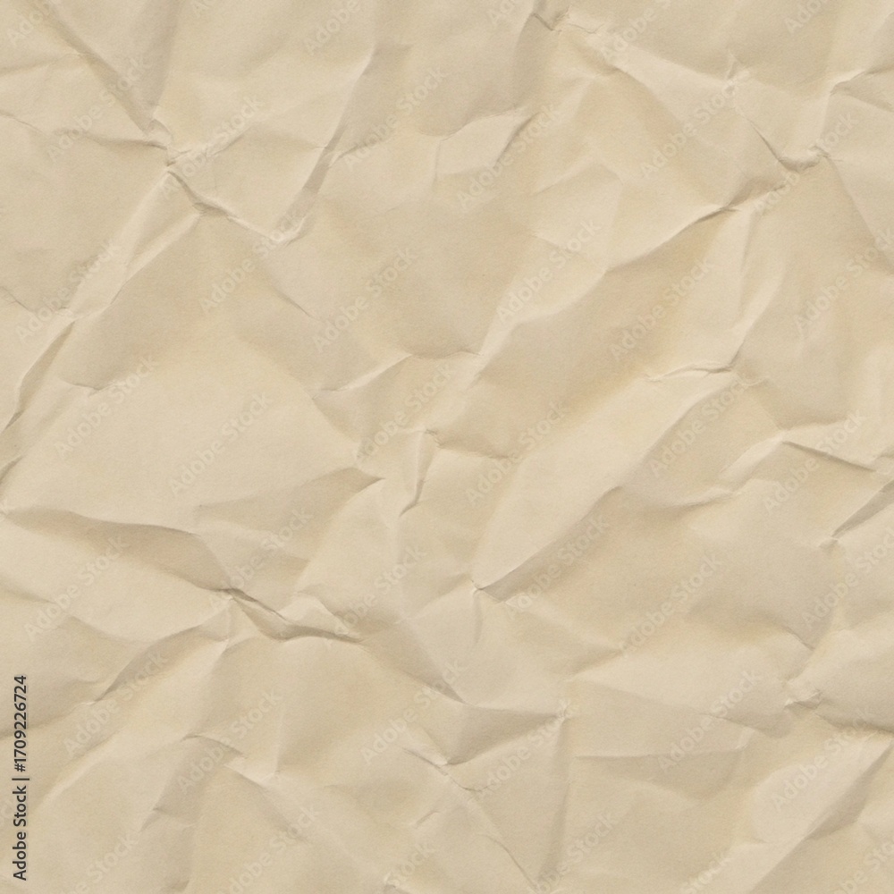 Obraz premium Crumpled Texture Background with Soft Beige Tones and Subtle Folds for Minimal Posters