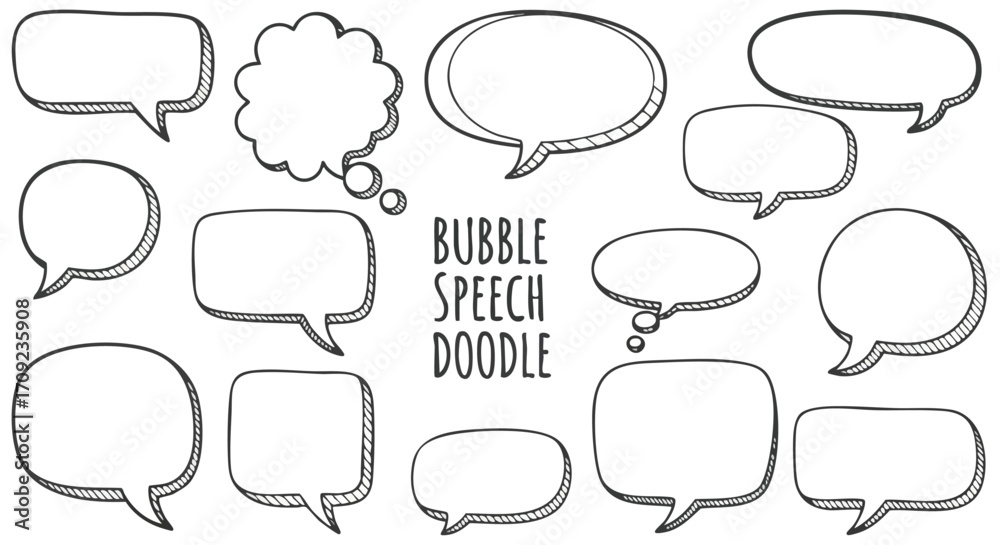 Obraz premium Blank speech bubbles collection for your creative ideas and communication projects