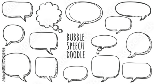 Blank speech bubbles collection for your creative ideas and communication projects
