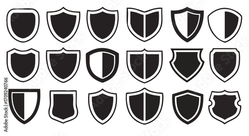 Diverse shield emblems offer strong security, protection, and emblem design options