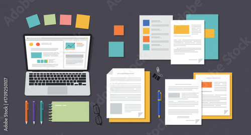 flat design template for web design