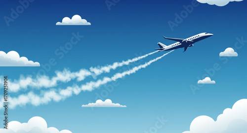 airplane flying in the sky