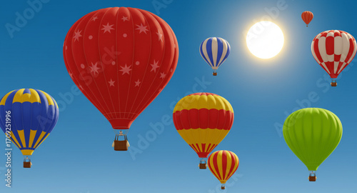 hot air balloon in sky