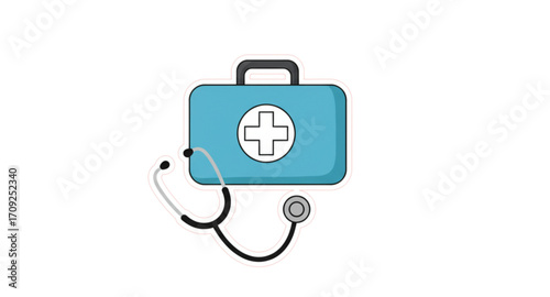 stethoscope and blood pressure monitor