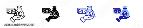Payment  Icon Set Multiple Style Collection