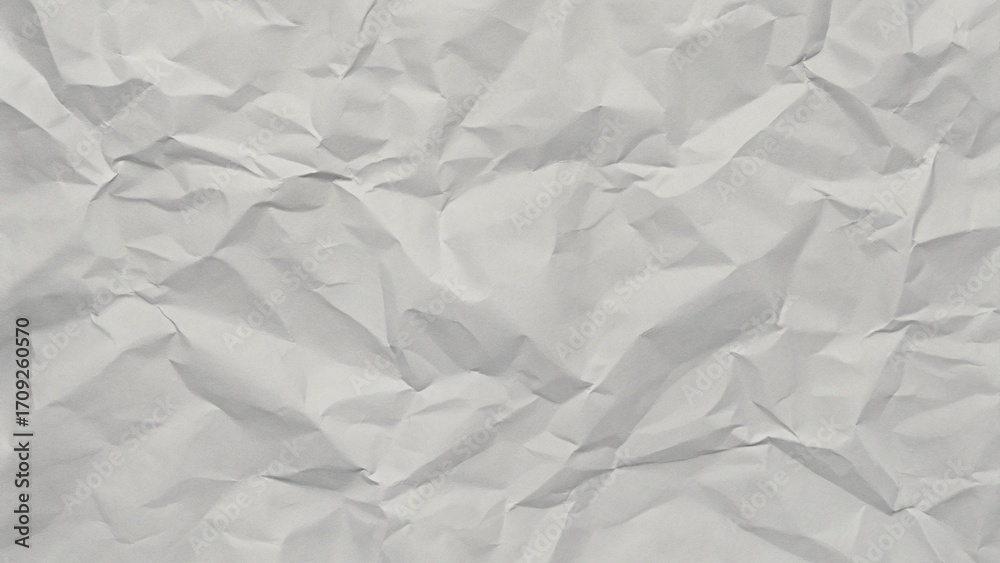 Fototapeta premium Crumpled Texture Background with Gray Wrinkles and Shadows for Grunge Branding
