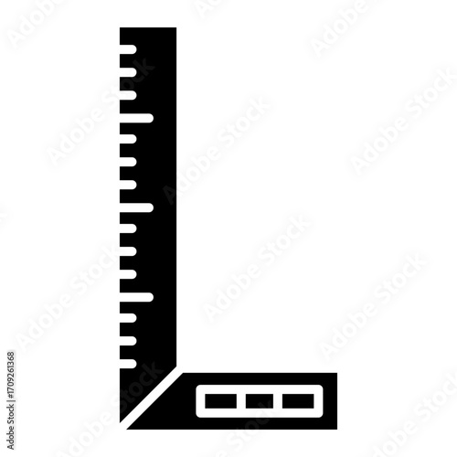Square tool icon for woodworking and construction
