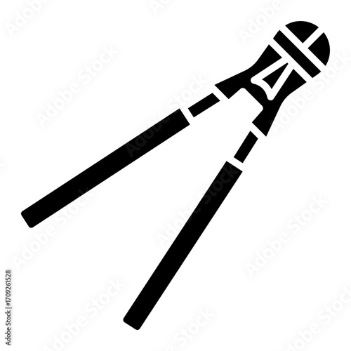 Bolt Cutters Tool Glyph Icon